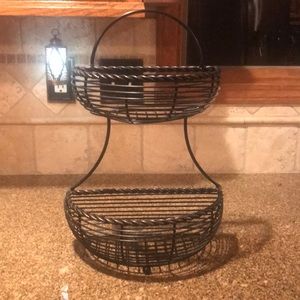 Oil rubbed bronze fruit basket